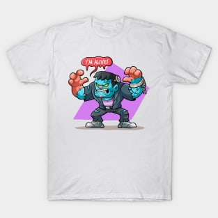 Frankenstein's Terrifying Awakening T-Shirt